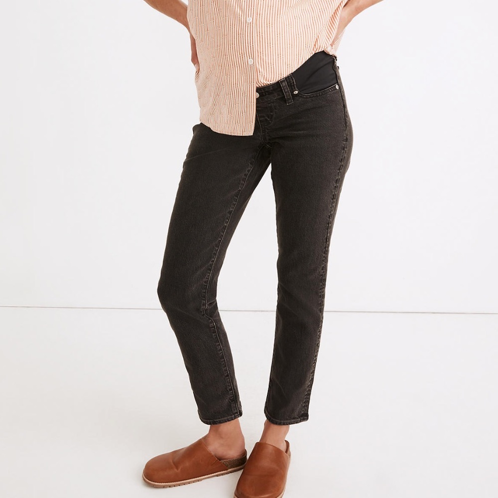 NWT Madewell maternity side-panel perfect vintage jeans in lunar wash 31